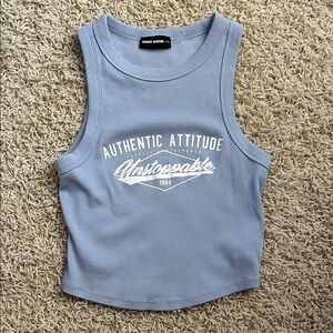 Tally Weijl Women’s XS Blue Cropped Tank Top